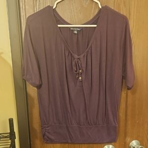 American Eagle Outfitters Deep Purple Blouse
